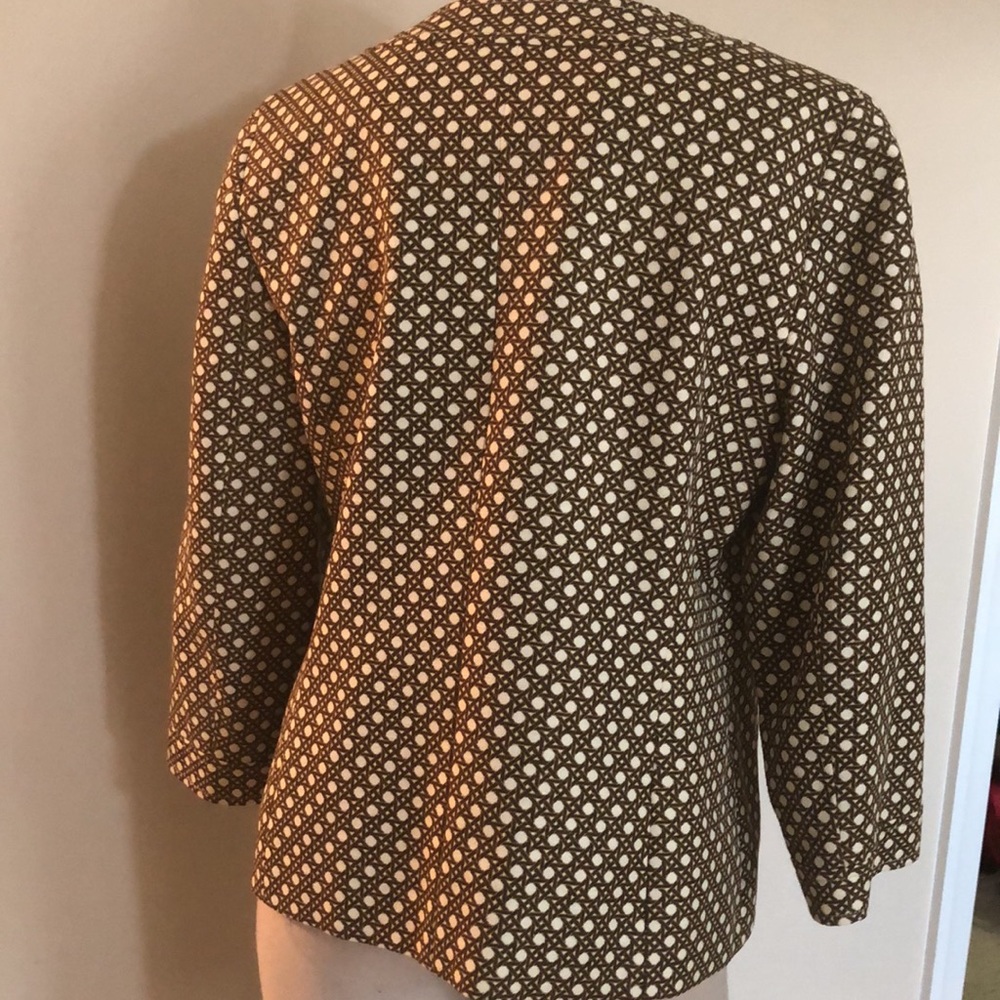 Talbots Trellis Cropped Sleeve Jacket - Picture 3 of 8